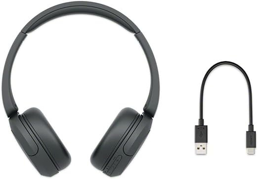 Sony WH-CH520 Wireless Bluetooth On-Ear with Mic for Phone Call, Black