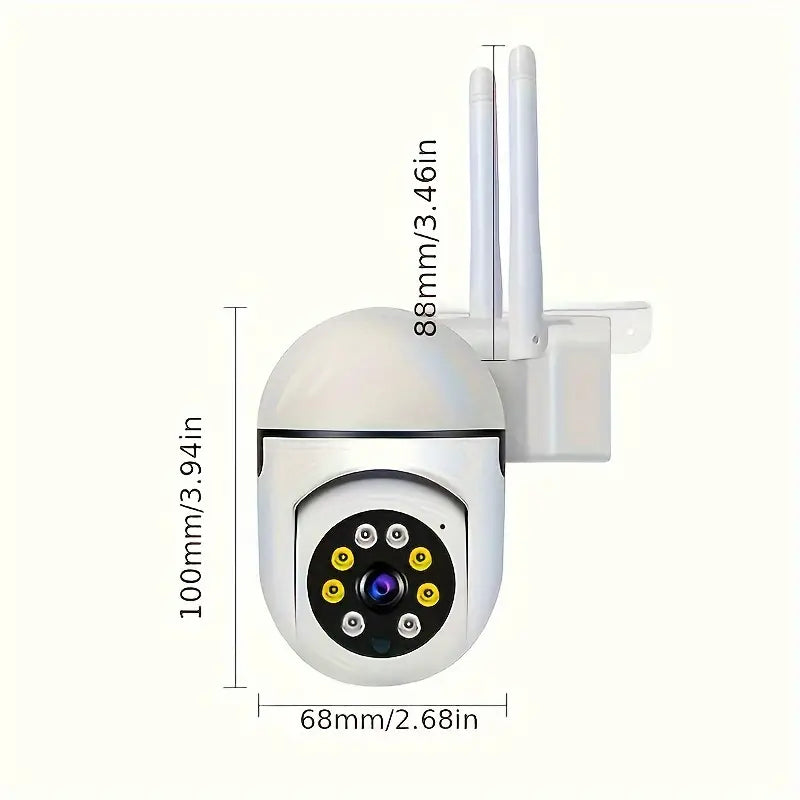 WIFI Monitoring Camera, 355 Degree Intercom Home Security Camera, Night Vision Camera, Suitable For Indoor And Outdoor (anti Domestic Water) Home Security Intelligent Camera APP Operation, Good Housekeeping Assistant, TF Card/cloud Storage