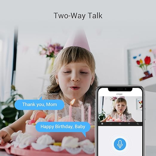 EZVIZ C6N Security Camera, 1080p WiFi Indoor Home Camera, Baby Monitor Surveillance Camera with Motion Detection, Smart Tracking, Two Way Audio, Night Vision, Remote Control, Works with Alexa