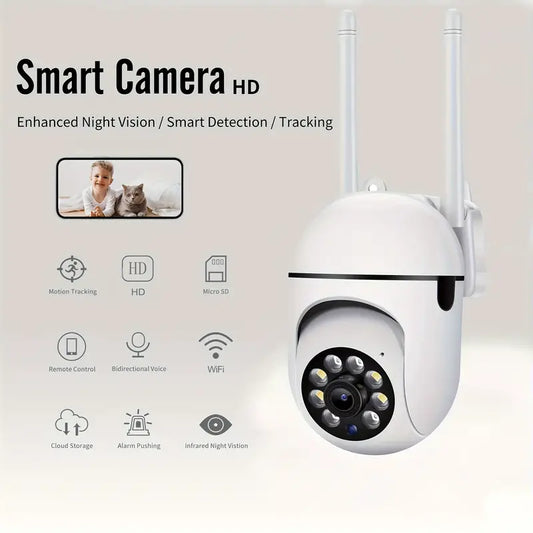 WIFI Monitoring Camera, 355 Degree Intercom Home Security Camera, Night Vision Camera, Suitable For Indoor And Outdoor (anti Domestic Water) Home Security Intelligent Camera APP Operation, Good Housekeeping Assistant, TF Card/cloud Storage